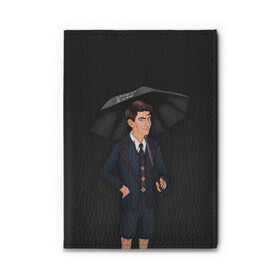 Обложка для автодокументов с принтом The umbrella academy в Ухте, натуральная кожа |  размер 19,9*13 см; внутри 4 больших “конверта” для документов и один маленький отдел — туда идеально встанут права | dark horse comics | netflix | the umbrella academy | umbrella | академия амбрелла | белая скрипка | бен харгривз | комикс | комильфо | космобой | кракен | реджинальд харгривз | сеанс | слух