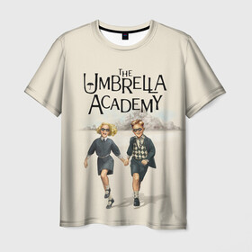 Мужская футболка 3D с принтом The umbrella academy в Ухте, 100% полиэфир | прямой крой, круглый вырез горловины, длина до линии бедер | dark horse comics | netflix | the umbrella academy | umbrella | академия амбрелла | белая скрипка | бен харгривз | комикс | комильфо | космобой | кракен | реджинальд харгривз | сеанс | слух