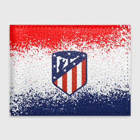 Обложка для студенческого билета с принтом ATLETICO MADRID. в Ухте, натуральная кожа | Размер: 11*8 см; Печать на всей внешней стороне | atletico madrid | fc | football | football club | sport | атлетико мадрид | испанский футбольный клуб | мадрид | спорт | уефа | униформа | фирменные цвета | фк | футбол | футбольный клуб