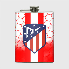 Фляга с принтом ATLETICO MADRID. в Ухте, металлический корпус | емкость 0,22 л, размер 125 х 94 мм. Виниловая наклейка запечатывается полностью | Тематика изображения на принте: atletico madrid | fc | football | football club | sport | атлетико мадрид | испанский футбольный клуб | мадрид | спорт | уефа | униформа | фирменные цвета | фк | футбол | футбольный клуб