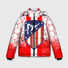 Зимняя куртка для мальчиков 3D с принтом ATLETICO MADRID в Ухте, ткань верха — 100% полиэстер; подклад — 100% полиэстер, утеплитель — 100% полиэстер | длина ниже бедра, удлиненная спинка, воротник стойка и отстегивающийся капюшон. Есть боковые карманы с листочкой на кнопках, утяжки по низу изделия и внутренний карман на молнии. 

Предусмотрены светоотражающий принт на спинке, радужный светоотражающий элемент на пуллере молнии и на резинке для утяжки | atletico madrid | fc | football | football club | sport | атлетико мадрид | испанский футбольный клуб | мадрид | спорт | уефа | униформа | фирменные цвета | фк | футбол | футбольный клуб