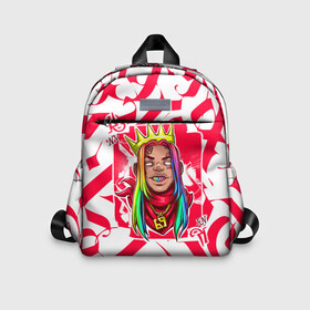 Детский рюкзак 3D с принтом 6ix9ine Tekashi в Ухте, 100% полиэстер | лямки с регулируемой длиной, сверху петелька, чтобы рюкзак можно было повесить на вешалку. Основное отделение закрывается на молнию, как и внешний карман. Внутри дополнительный карман. По бокам два дополнительных кармашка | 6ix9ine | gooba | gummo | hip hop | keke | rap | sixnine | tekashi | worldstar | даниэль эрнандес | найн | сикс | сикснайн | такеши