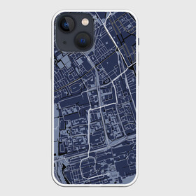 Чехол для iPhone 13 mini с принтом генплан города в Ухте,  |  | Тематика изображения на принте: architecture | general plan 
architect | архитектор | архитектура | генплан | знание