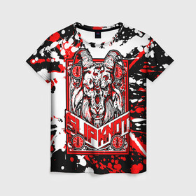 Женская футболка 3D с принтом Slipknot в Ухте, 100% полиэфир ( синтетическое хлопкоподобное полотно) | прямой крой, круглый вырез горловины, длина до линии бедер | band | corey taylor | jim root | metal | mick thomson | music | official | slipknot | альтернативный | глэм | готик | гранж | метал | музыка | пост | рок | слипкнот | хард