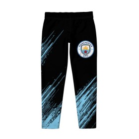 Детские леггинсы 3D с принтом MANCHESTER CITY. в Ухте, полиэстер 85%, спандекс 15% | эластичный пояс, зауженный крой | fc | football | football club | manchester city fc | sport | английский футбольный клуб | манчестер | манчестер сити | спорт | спортивный клуб | уефа | униформа | фирменные цвета | фк | футбол | футбольный клуб