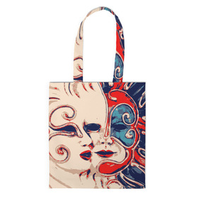 Сумка 3D повседневная с принтом Маски в Ухте, 100% полиэстер | Плотность: 200 г/м2; Размер: 34×35 см; Высота лямок: 30 см | актер | актриса | артист | кино | маска | театр