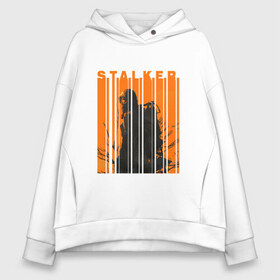 Женское худи Oversize хлопок с принтом STALKER 2 в Ухте, френч-терри — 70% хлопок, 30% полиэстер. Мягкий теплый начес внутри —100% хлопок | боковые карманы, эластичные манжеты и нижняя кромка, капюшон на магнитной кнопке | game | stalker 2 | игра | метро | припять | радиация | сталкер 2 | чернобыль