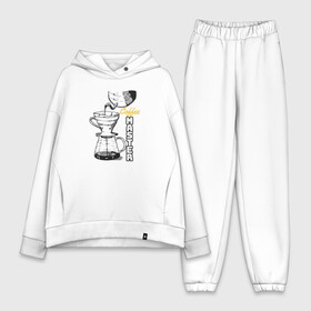 Женский костюм хлопок Oversize с принтом Coffee Master в Ухте,  |  | barista | cofe | cofee | coffe | coffee | бариста | кофе