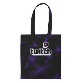 Шоппер 3D с принтом Twitch в Ухте, 100% полиэстер | Плотность: 200 г/м2; Размер: 34×35 см; Высота лямок: 30 см | buster | evelone | twitch | бустер | бустеренко | киберспорт | стрим | стример | твитч | твич | эвелон