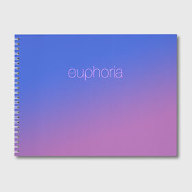 Альбом для рисования с принтом Euphoria в Ухте, 100% бумага
 | матовая бумага, плотность 200 мг. | Тематика изображения на принте: euphoria | hunter schafer | jules vaughn | rue bennett | zendaya | джулиус | джулс вон | зендайа | зендая | ру беннет | хантер шафер | эйфория