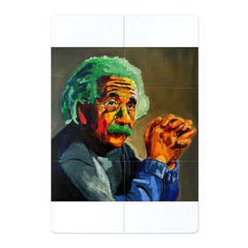 Магнитный плакат 2Х3 с принтом Энштейн в Ухте, Полимерный материал с магнитным слоем | 6 деталей размером 9*9 см | albert | art | einstein | арт | энштейн