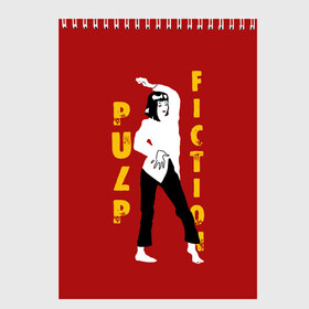Скетчбук с принтом Pulp Fiction в Ухте, 100% бумага
 | 48 листов, плотность листов — 100 г/м2, плотность картонной обложки — 250 г/м2. Листы скреплены сверху удобной пружинной спиралью | актеры | бандиты | боевик | бульварное | винсент | герои | девяностые | джулс | знаменитости | кинофильм | комедия | криминал | криминальное | лихие | логотип | миа | персонажи | преступники | ретро