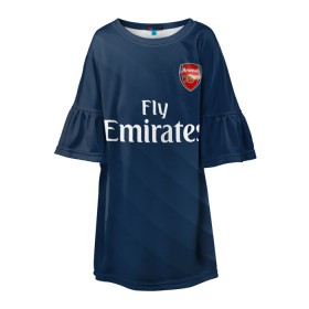 Детское платье 3D с принтом ARSENAL в Ухте, 100% полиэстер | прямой силуэт, чуть расширенный к низу. Круглая горловина, на рукавах — воланы | arsenal | aubameyang | champions league | england | fc | football club | sport | англия | арсенал | лига чемпионов | лондон | обамеянг | премьер лига | спортивные | униформа | фирменые цвета | фк | футбольный клуб