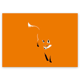 Поздравительная открытка с принтом ЛИСА в Ухте, 100% бумага | плотность бумаги 280 г/м2, матовая, на обратной стороне линовка и место для марки
 | fox | лиса