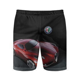 Мужские шорты спортивные с принтом Alfa Romeo в Ухте,  |  | alfa romeo | car | italy | motorsport | prestige | автоспорт | альфа ромео | италия | престиж