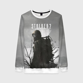 Женский свитшот 3D с принтом STALKER 2 в Ухте, 100% полиэстер с мягким внутренним слоем | круглый вырез горловины, мягкая резинка на манжетах и поясе, свободная посадка по фигуре | chernobyl | post apocalypse | pripyat | shooter | stalker | survival | zone | авария | мутанты | постапокалипсис | припять | сталкер | чернобыль | шутер