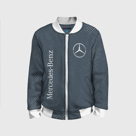 Детский бомбер 3D с принтом MERCEDES / МЕРСЕДЕС в Ухте, 100% полиэстер | застегивается на молнию, по бокам два кармана без застежек, мягкие манжеты, по низу бомбера и на воротнике — эластичная резинка | amg | auto | bens | benz | logo | merc | mercedes | mercedes benz | mersedes | moto | star | vthctltc | авто | амг | бенц | звезда | класс | лого | логотип | мерин | мерс | мерседес | мерседес бенц | мото | символ | символы | ьуксувуы