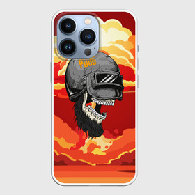 Чехол для iPhone 13 Pro с принтом PUBG Skull в Ухте,  |  | Тематика изображения на принте: action | battle | battleground | battlegrounds | chicken dinner | game | games | mmo | player | pubg | royal | royale | skull | spetcnaz | spetsnaz | steam | unknown | батл | баттл | в шлеме | игра | онлайн | роял | рояле | спецназ | спецназа | 
