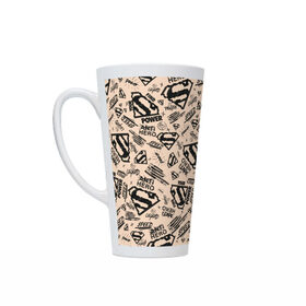 Кружка Латте с принтом Find your power в Ухте, Белая керамика | Объем 480 мл; Высота 150 мм; Диаметр 90 мм | man | steel | superman | vdzajul | супермен | супермэн