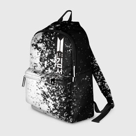 Рюкзак 3D с принтом  BTS в Ухте, 100% полиэстер | лямки с регулируемой длиной, сверху петелька, чтобы рюкзак можно было повесить на вешалку. Основное отделение закрывается на молнию, как и внешний карман. Внутри два дополнительных кармана, один из которых закрывается на молнию. По бокам два дополнительных кармашка | Тематика изображения на принте: bangtan | bighit | boy | fake love | j hope | jimin | jin | jungkook | korea | kpop | live | luv | mic drop | rm | suga | v | with | бтс | кей | поп