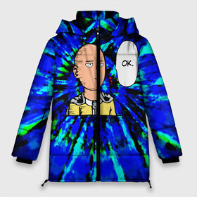 Женская зимняя куртка 3D САЙТАМА: в Ухте, верх — 100% полиэстер; подкладка — 100% полиэстер; утеплитель — 100% полиэстер | длина ниже бедра, силуэт Оверсайз. Есть воротник-стойка, отстегивающийся капюшон и ветрозащитная планка. 
Боковые карманы с листочкой на кнопках и внутренний карман на молнии | anime | okay | one punch man | аниме | ван панч мен | ванпанчмен | ок