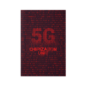 Обложка для паспорта матовая кожа с принтом 5G Chipization unit в Ухте, натуральная матовая кожа | размер 19,3 х 13,7 см; прозрачные пластиковые крепления | 5g | 5г | covid | covid 19 | sign | джи | заговора | заговоров | запрещающий | знак | излучение | коронавирус | лучи | облучение | остановите | остановите чипирование | против | противник | противники | пять