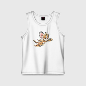 Детская майка хлопок с принтом Rather into the hole ... в Ухте,  |  | spike | tom  jerry | tom and jerry | tomjerry | tuffy | vdgerir | мамочка два тапочка | том и джери | том и джерри