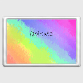 Магнит 45*70 с принтом PARAMORE в Ухте, Пластик | Размер: 78*52 мм; Размер печати: 70*45 | paramore | rock | twilight | парамор | рок | сумерки | хейли уильямс