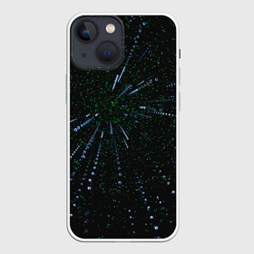 Чехол для iPhone 13 mini с принтом Свет сияние погружение блики в Ухте,  |  | абстракция | блики | звезды | космос | линии | погружение | полет | путь | свет | сияние | темный | точки