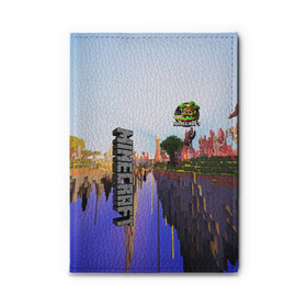 Обложка для автодокументов с принтом MINECRAFT в Ухте, натуральная кожа |  размер 19,9*13 см; внутри 4 больших “конверта” для документов и один маленький отдел — туда идеально встанут права | craft | creeper | dungeon | dungeons | earth | game | logo | mine | minecraft | minecraft dungeons | mobile | online | дунгеонс | земля | зомби | игра | крипер | лого | майкрафт | майнкрафт | онлайн | подземелье