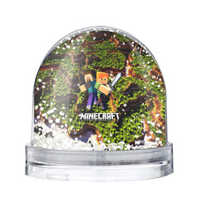 Снежный шар с принтом MINECRAFT / МАЙНКРАФТ в Ухте, Пластик | Изображение внутри шара печатается на глянцевой фотобумаге с двух сторон | craft | creeper | dungeon | dungeons | earth | game | logo | mine | minecraft | minecraft dungeons | mobile | online | дунгеонс | земля | зомби | игра | крипер | лого | майкрафт | майнкрафт | онлайн | подземелье
