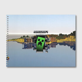 Альбом для рисования с принтом MINECRAFT МАЙНКРАФТ в Ухте, 100% бумага
 | матовая бумага, плотность 200 мг. | Тематика изображения на принте: craft | creeper | dungeon | dungeons | earth | game | logo | mine | minecraft | minecraft dungeons | mobile | online | дунгеонс | земля | зомби | игра | крипер | лого | майкрафт | майнкрафт | онлайн | подземелье