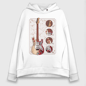 Женское худи Oversize хлопок с принтом Fender Stratocaster Monterey в Ухте, френч-терри — 70% хлопок, 30% полиэстер. Мягкий теплый начес внутри —100% хлопок | боковые карманы, эластичные манжеты и нижняя кромка, капюшон на магнитной кнопке | Тематика изображения на принте: guitar | hendrix | jimmy | metal | metall | monterey | rock | usa | америка | гитара | гитарист | джимми | красивая | легенда | метал | монтерей | музыка | музыкант | обладатель | рок н ролл | стратокастер | схема | сша | фендер