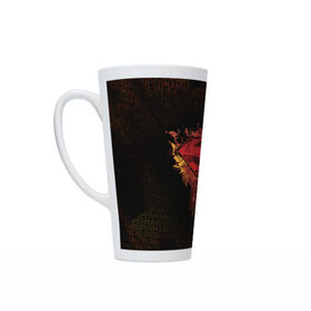 Кружка Латте с принтом Superman в Ухте, Белая керамика | Объем 480 мл; Высота 150 мм; Диаметр 90 мм | man | steel | superman | vdzajul | супермен | супермэн