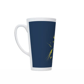 Кружка Латте с принтом The man of steel в Ухте, Белая керамика | Объем 480 мл; Высота 150 мм; Диаметр 90 мм | man | steel | superman | vdzajul | супермен | супермэн