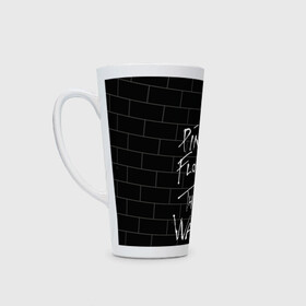 Кружка Латте с принтом PINK FLOYD в Ухте, Белая керамика | Объем 480 мл; Высота 150 мм; Диаметр 90 мм | pink floyd | the wall | пинк флоид | стена