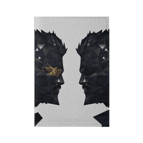 Обложка для паспорта матовая кожа Deus Ex(спина): в Ухте, натуральная матовая кожа | размер 19,3 х 13,7 см; прозрачные пластиковые крепления | adam jensen | cyberpunk | deus ex | eidos montreal | games | human revolution | low poly | mankind divided | square enix | адам дженсен | бог из | игры | киберпанк