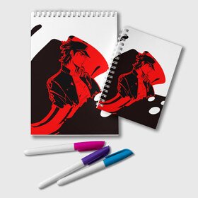 Блокнот с принтом Приключения ДжоДжо в Ухте, 100% бумага | 48 листов, плотность листов — 60 г/м2, плотность картонной обложки — 250 г/м2. Листы скреплены удобной пружинной спиралью. Цвет линий — светло-серый
 | battle | blood | crusaders | dio | giorno | giovanna | jojo | jojos | jotaro | killer queen. wind | manga | ora | stardust | vento aureo | джо джо | манга | ора