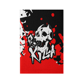 Обложка для паспорта матовая кожа с принтом KILLA красные брызги в Ухте, натуральная матовая кожа | размер 19,3 х 13,7 см; прозрачные пластиковые крепления | battle | blood | crusaders | dio | giorno | giovanna | jojo | jojos | jotaro | killer queen. wind | manga | ora | stardust | vento aureo | джо джо | манга | ора