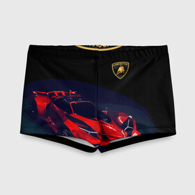 Детские купальные плавки 3D с принтом Lamborghini Diverso в Ухте, Полиэстер 85%, Спандекс 15% | Слитный крой, подклад по переду изделия, узкие бретели | Тематика изображения на принте: bolide | car | italy | lamborghini | motorsport | power.prestige | автомобиль | автоспорт | болид | италия | ламборгини | мощь | престиж