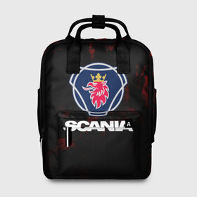 Женский рюкзак 3D с принтом Scania в Ухте, 100% полиэстер | лямки с регулируемой длиной, сверху ручки, чтобы рюкзак нести как сумку. Основное отделение закрывается на молнию, как и внешний карман. Внутри два дополнительных кармана, один из которых закрывается на молнию. По бокам два дополнительных кармашка, куда поместится маленькая бутылочка
 | Тематика изображения на принте: scania | автобус | грузовик | дальнобой | дальнобойщик | лев | скания | фура | шведское авто