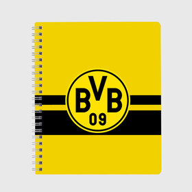 Тетрадь с принтом BORUSSIA DORTMUND в Ухте, 100% бумага | 48 листов, плотность листов — 60 г/м2, плотность картонной обложки — 250 г/м2. Листы скреплены сбоку удобной пружинной спиралью. Уголки страниц и обложки скругленные. Цвет линий — светло-серый
 | borussia | bundesliga | football | germani | sport | бундеслига | германия | желтый | логотип | спорт | футбол
