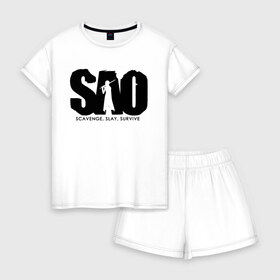 Женская пижама с шортиками хлопок SAO: в Ухте, 100% хлопок | футболка прямого кроя, шорты свободные с широкой мягкой резинкой | anime | art | black | kazuto | kirito | manga | online | sao | scavenge | slay | survive | swordsman | sworld | the | аниме | выживать | кадзуто | киригая | кирито | манга | мастера | меча | надпись | онлайн | сао | силуэт | собирать | текст |