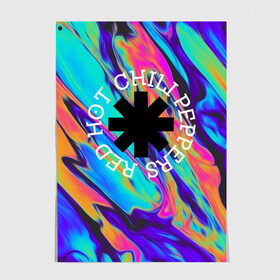 Постер с принтом Red Hot Chili Peppers в Ухте, 100% бумага
 | бумага, плотность 150 мг. Матовая, но за счет высокого коэффициента гладкости имеет небольшой блеск и дает на свету блики, но в отличии от глянцевой бумаги не покрыта лаком | music | red hot chili peppers | rhcp | rock | музыка | перцы | рок