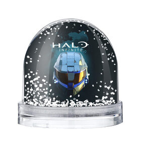 Снежный шар с принтом Halo Infinite в Ухте, Пластик | Изображение внутри шара печатается на глянцевой фотобумаге с двух сторон | fp | halo | halo infinite | master chief | microsoft | skull | игра | мастер чиф | сияние | спартанец 117 | череп | шутер