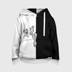 Детская толстовка 3D с принтом Пантера в Ухте, 100% полиэстер | двухслойный капюшон со шнурком для регулировки, мягкие манжеты на рукавах и по низу толстовки, спереди карман-кенгуру с мягким внутренним слоем | мультик | мультфильм | пантера | персонаж | розовая пантера