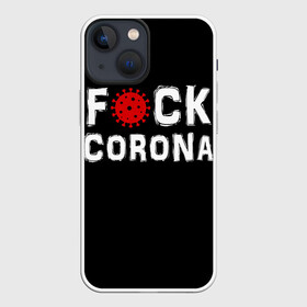 Чехол для iPhone 13 mini с принтом Fck corona в Ухте,  |  | corona | coronavirus | covid | ковид | корона | коронавирус | пандемия