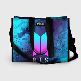 Сумка-шоппер 3D с принтом BTS БТС в Ухте, 100% полиэстер | застегивается на металлическую кнопку; внутренний карман застегивается на молнию. Стенки укреплены специальным мягким материалом, чтобы защитить содержимое от несильных ударов
 | army | bts | jimin | jin | jungkook | k pop | kpop | music | pop | rm | suga | альбом | армия | бтс | ви | группа | джей | джонгук | иеы | к поп | кавай | корея | кпоп | музыка | поп | сюга | хоуп | чимин | чин | шуга