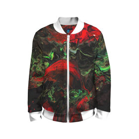 Детский бомбер 3D с принтом HYPER в Ухте, 100% полиэстер | застегивается на молнию, по бокам два кармана без застежек, мягкие манжеты, по низу бомбера и на воротнике — эластичная резинка | geometry | kaleidoscope | pattern | polyscape | smoke | space | textures | tie dye | абстракт | вселенная | геометрия | города | дым | каледоскоп | космос | паттерн | полискейп | природа | тай дай | текстура | текстуры | хиппи | цвета