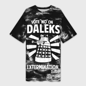 Платье-футболка 3D с принтом ДОКТОР КТО в Ухте,  |  | david tennant | doctor who | jodie whittaker | matt smith | space | tardis | time | время | девид теннант | джоди уиттакер | доктор | доктор кто | космос | мэтт смит | тардис